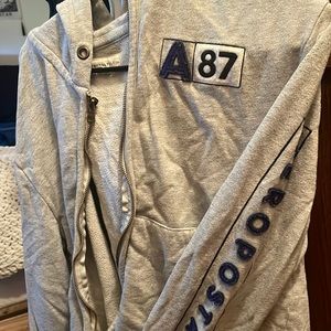 Gray Aeropostale zip up